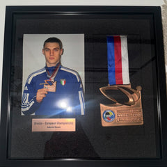 Customer photo: medal and photo frame