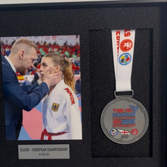 Customer photo: medal and photo frame