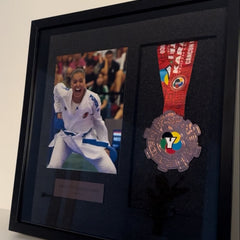 Customer photo: medal and photo frame