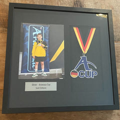 Customer photo: medal and photo frame