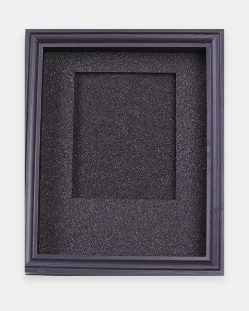 Empty single medal frame with black foam inlay